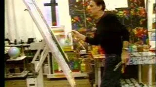 Peter Max in His Studio