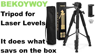 Bekoywoy Tripod - Unboxing - Just the job for Laser Levels