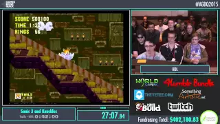 AGDQ 2015 - Sonic 3 & Knuckles speed run