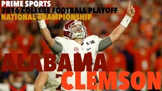 #1 Clemson vs. #2 Alabama 2016 Highlights CFP National Championship (Prime Sports)