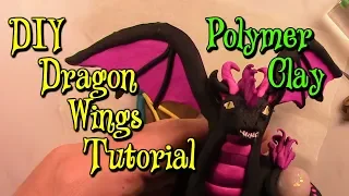 DIY Dragon Wings tutorial Polymer Clay