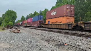 Norfolk Southern train 279 West Bound thru Abeline Virginia 5/14/24