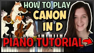 How To Play "Canon In D" by Pachelbel - Easy Piano  (Synthesia) [Piano Tutorial] [HD]