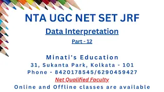 Data Interpretation - Part 12 for NTA UGC NET SET JRF CAT MAT