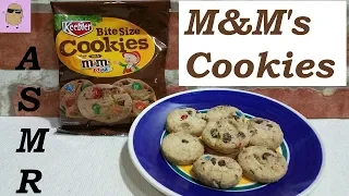 ASMR Eating: M&M's Chocolate Cookies [Keebler] American Snack (No Talking) Crunchy Eating Sounds