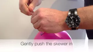 How to skewer a balloon