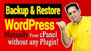 Backup & Restore WordPress from cPanel without any Plugin! ⚠️ #backup #restore #cpanel