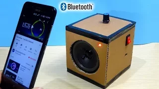 DIY Simple Bluetooth Speaker from Cardboard at home