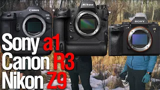 Sony a1 vs Canon R3 vs Nikon Z9 ! (смотрим DPreview TV)