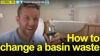 HOW TO CHANGE A BASIN WASTE - Plumbing Tips - Basics