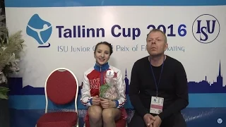 Полина Цурская ПП ISU Junior Grand Prix 2016 - Tallinn