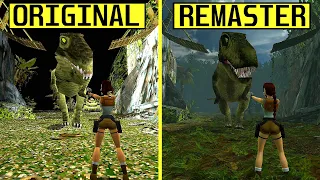 Tomb Raider 1 Remastered vs Original Graphics Comparison