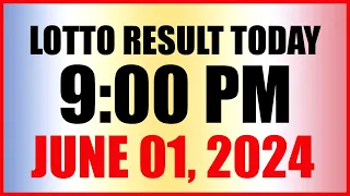 Lotto Result Today 9pm Draw June 1, 2024 Swertres Ez2 Pcso