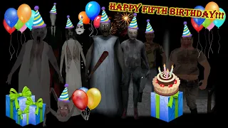 Granny's Fifth Birthday Special!!! No killing Granny with disco mode, sewer escape on day 2