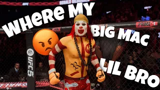 Ronald McDonald DESTROYS Trash Talkers EGO and Makes Him Work The GRILL🤣 | UFC 5