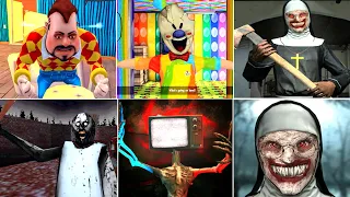 Best Ending #32 - Dark Riddle 2 - Ice Scream 4 Pop It - Granny 3 Nightmare - Horror Nun - Tv Head