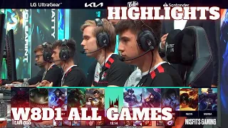 LEC W8D1 All Games Highlights | Week 8 Day 1 S12 LEC Summer 2022