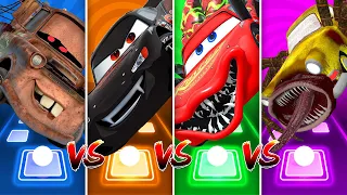 Tow Mater Exe 🆚 Evil Lightning McQueen 🆚 Lightning McQueen Eater 🆚 Car Eater 🎶 Tiles Hop EDM Rush!