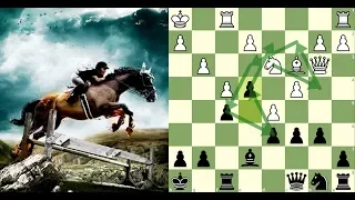 Os 18 saltos de Cavalo | Max Euwe x Alekhine (1935)