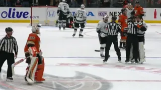 Pheonix Copley Loses It On Frank Vatrano, Tries To Fight John Gibson And Gets Ejected From Game