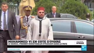 Mohammed VI en visite en Côte d'Ivoire pour parler économie