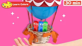 New Show! Color Crew Magic | Educational Video | COLOR CREW - Hot Air Balloon & Pounding Pegs & More