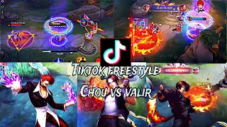 MLBB TIKTOK FREESTYLE CHOU VS VALIR🤔LinkmyTK👉https://www.tiktok.com/@nevercry203?_t=8ls8bT4Kqf3&_r=1