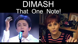 Singer reacts to DIMASH - that one note!