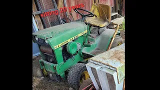 barn find 1973 John deere 140 H3 will it start