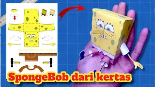 membuat SpongeBob SquarePants dari kertas | EASY PAPERCRAFT SPONGEBOB