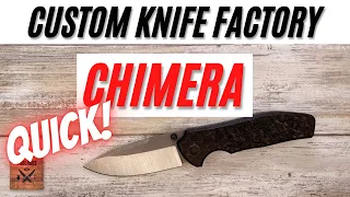 Custom Knife Factory CKF Yeti Chimera Pocketknife. Fablades Quick Review