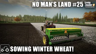 Sowing Winter Wheat, Spreading Lime & Plowing - No Man's Land #25 Farming Simulator 19 Timelapse