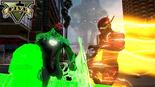 GTA 5 - SSKTJL Flash vs Brainiac Green Lantern (John Stewart)