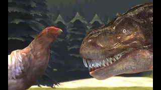 Chicken vs T-Rex