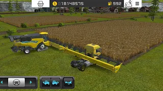 Make A Truck Harvester Header In Fs 16 ! Farming Simulator 16 Harvest Wheats || timelapse #fs16