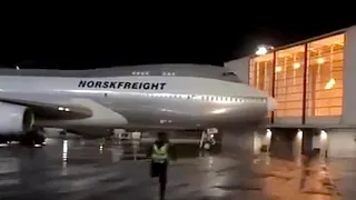 747 CRASHES Into Building