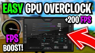 How To Use Msi Afterburner To Overclock YOUR GPU 🔧 SAFE Overclocking GUIDE in 2022!