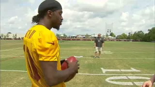 (HD) RGIII teaches Kevin McCarthy how to throw a football! Plus reviews movies!