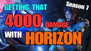 Apex Legends Horizon Gameplay - HOW I GOT THAT 4K DAMAGE BADGE WITH HORIZON HIGHLIGHTS (Season 7)