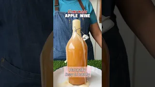 Homemade Apple Wine ! Only 3 basic ingredients needed for this recipe. Naturally Carbonated & fizzy