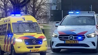 Brandweer, Ambulance(solo) & politie met spoed in Arnhem