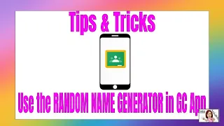 Using the Random Name Selector in the Google Classroom App
