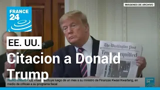 EE. UU.: así respondió Donald Trump a la citación para declarar sobre el asalto al Capitolio