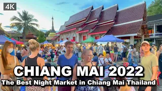 【🇹🇭 4K】The Best Night Market in Chiang Mai Thailand 2022 - Thapae Walking Street