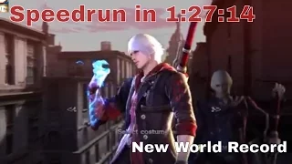 Devil May Cry 4 Special Edition Speedrun In 01:24:44 OLD World Record Devil Hunter With Nero/Dante