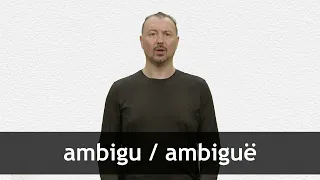 How to pronounce AMBIGU / AMBIGUË in French