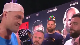 FURY AND USYK SHARE FINAL WORDS BEFORE FIGHT! FURY VS USYK WEIGH IN RIYADH SEASON