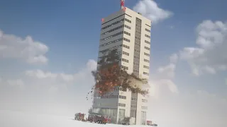 Teardown Office Building Demolition Gone Wrong! (zero lag)