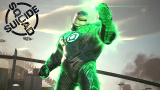 King Shark Transform into Green Lantern Scene Suicide Squad Kill The Justice League