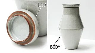 Making a Pottery Wheel Thrown Jar — Lid & Body (Part 1)